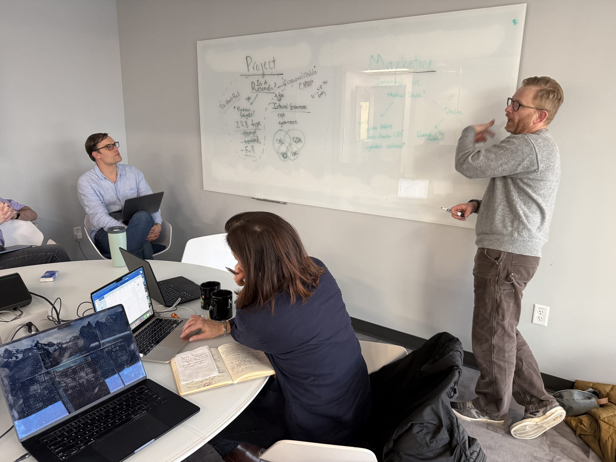 Members of the MTN team meeting